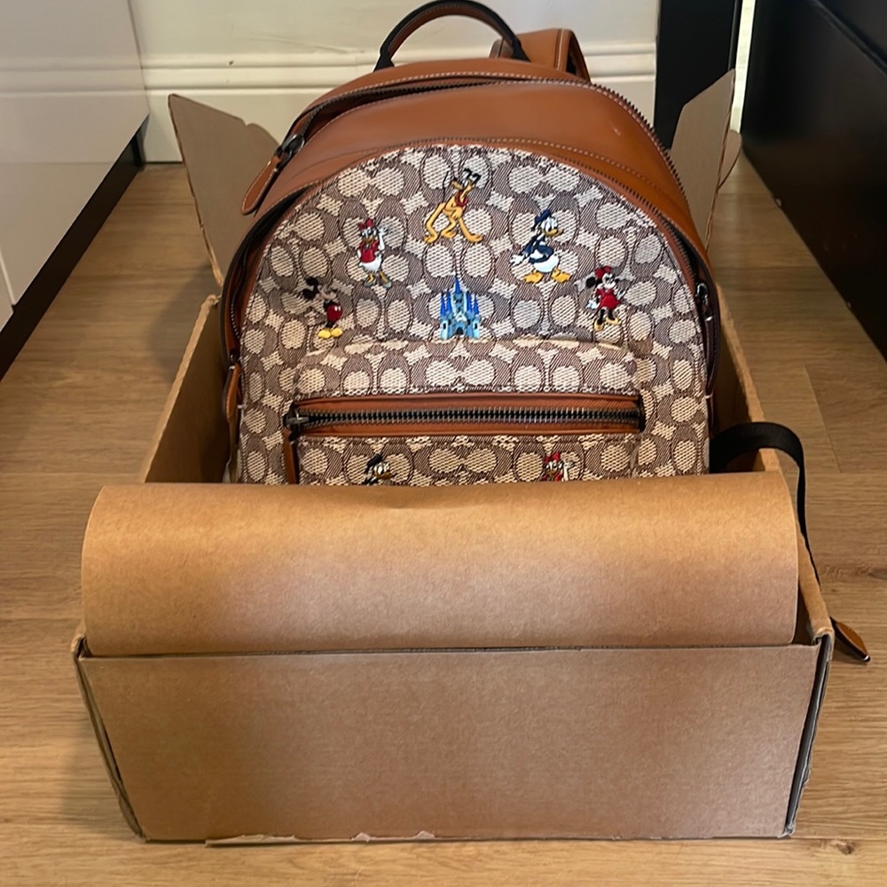 NWT Disney x Coach back pack Disney collaboration themed.  This sold out quickly